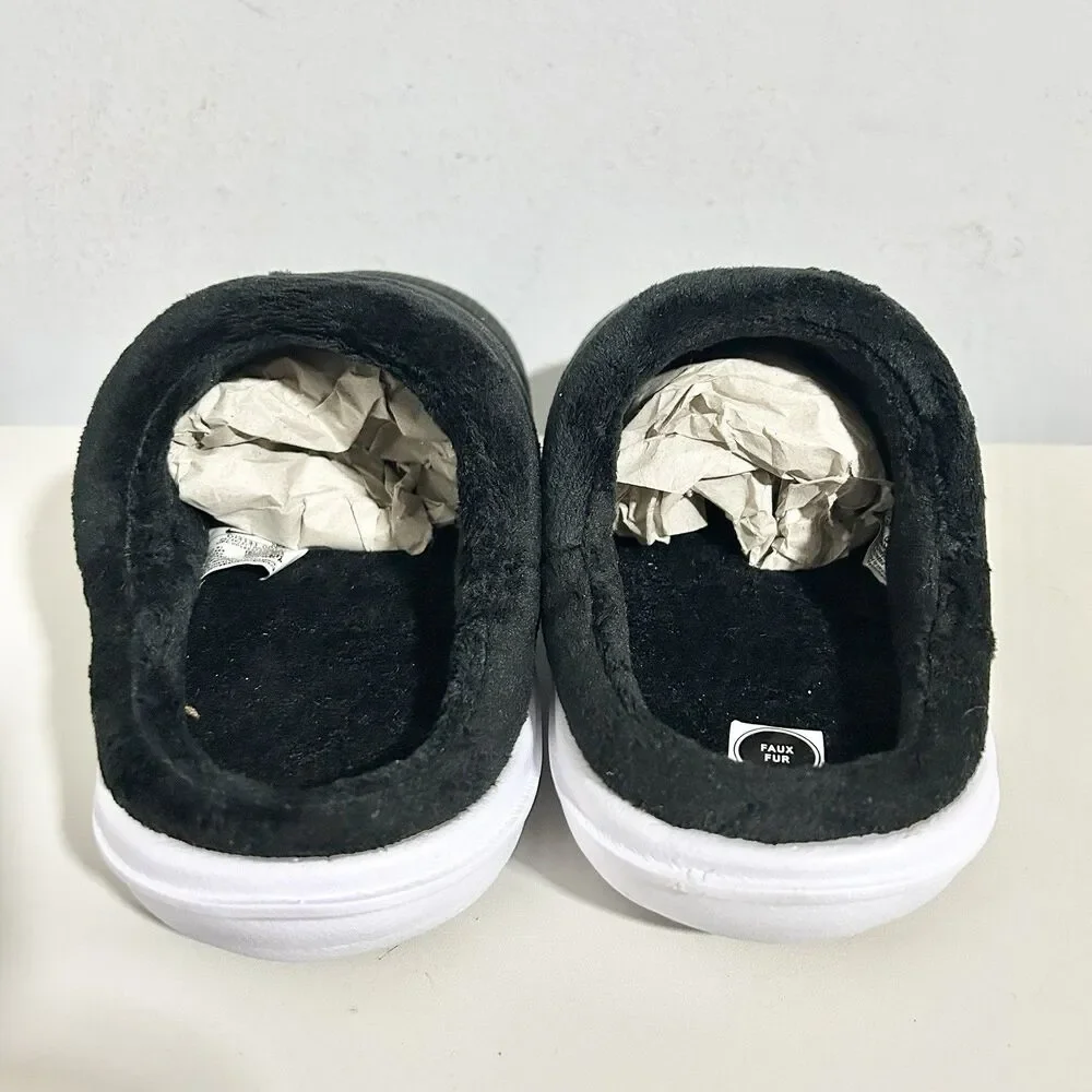 Nike Wmns Burrow “Black White” Women’s Size 7 Lifestyle Comfort Slip-On Sandals